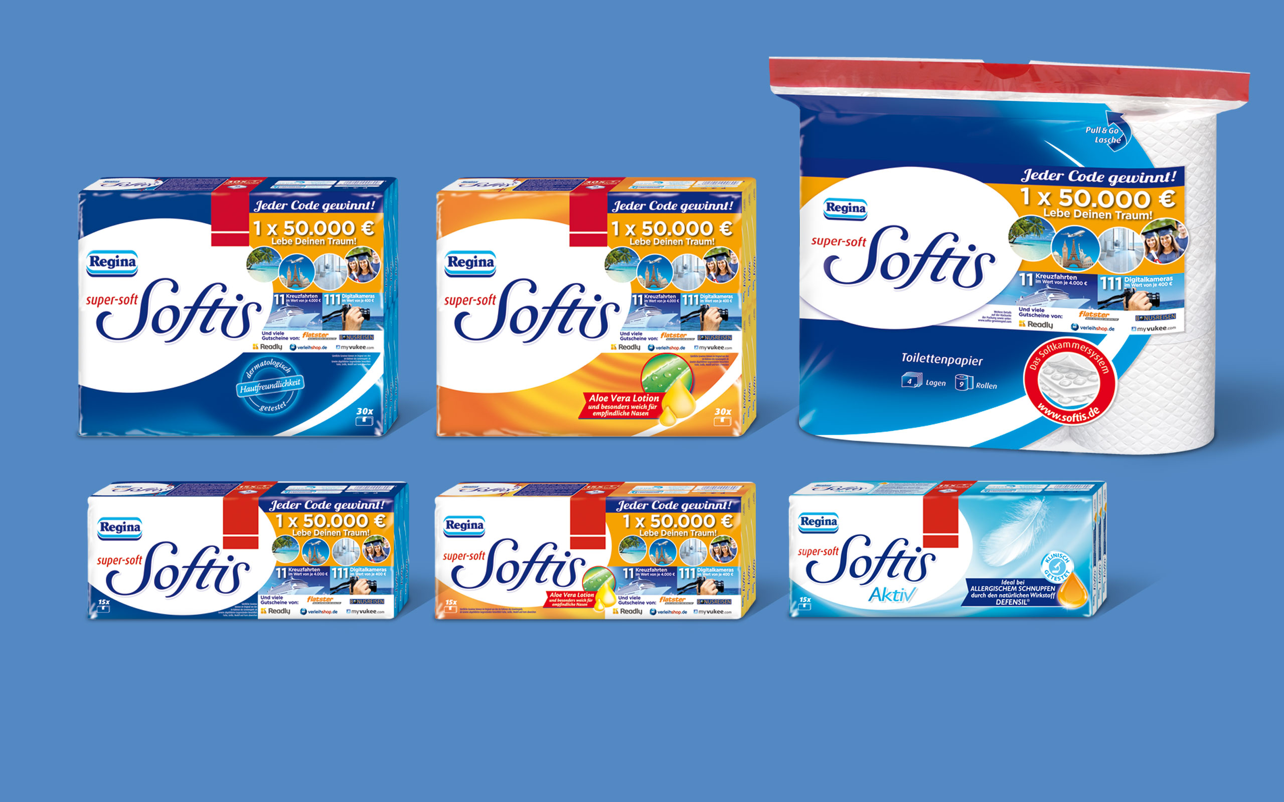 Packaging fazzoletti carta igienica regina softis