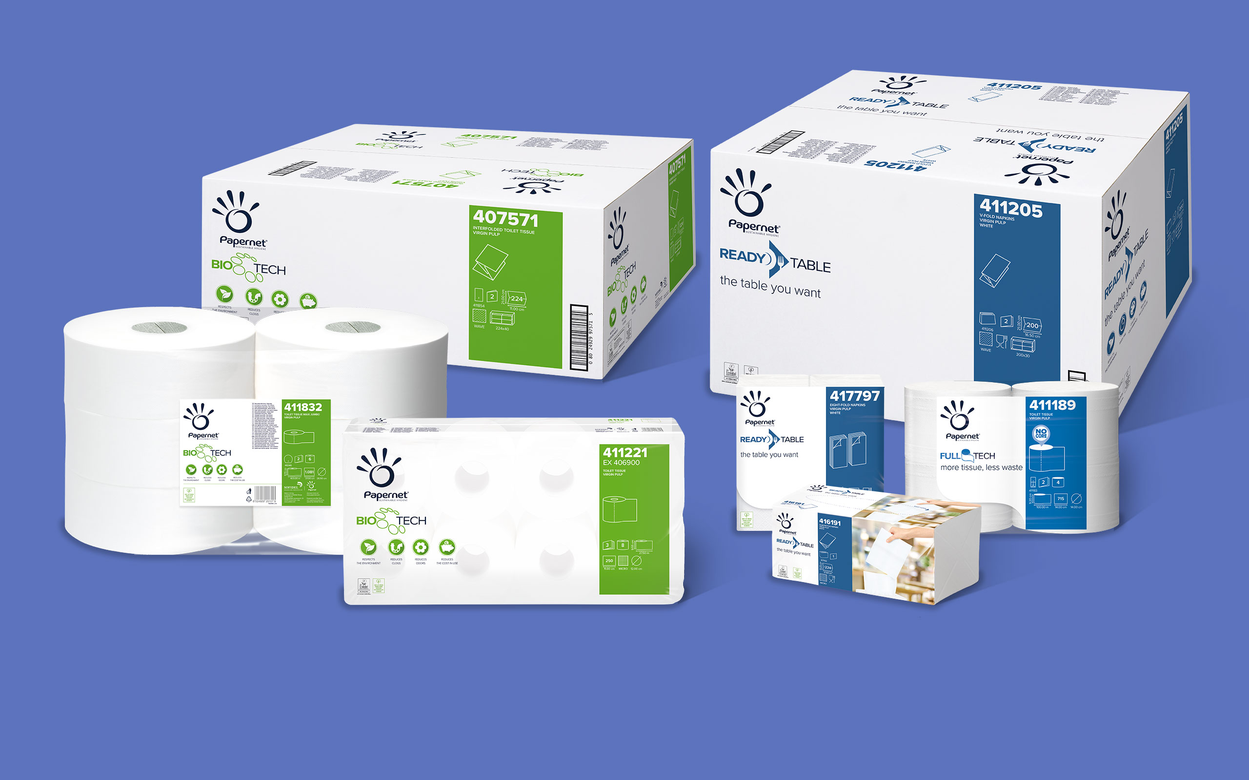 Packaging papernet linee tecniche away from home